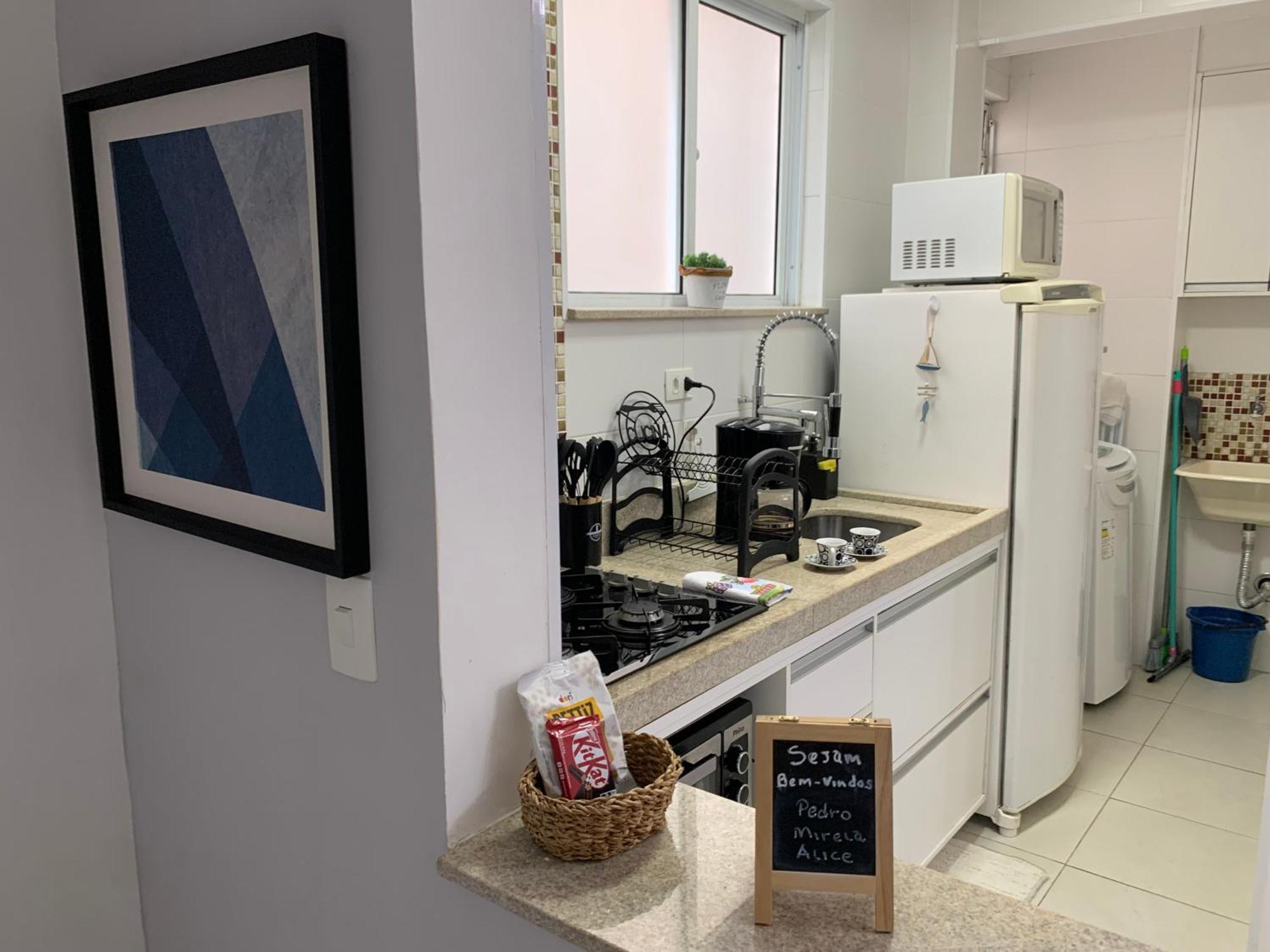 Apartamento Em Santos No Gonzaga Em Frente A Praia Extérieur photo